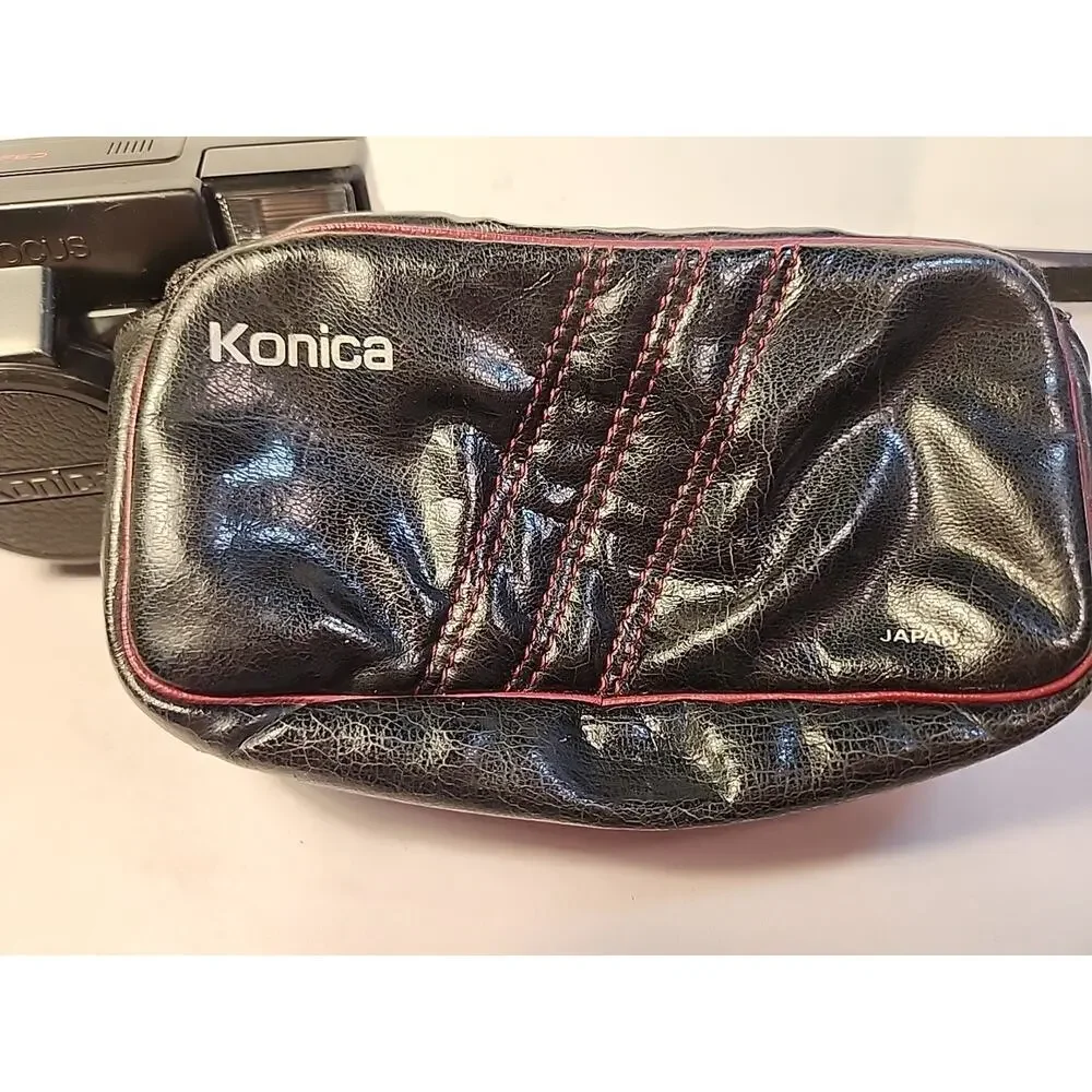 VTG Konica 35mm Auto Focus C 35 AF Film Camera 1982 FIRST AUTO FOCUS JAPAN WORK